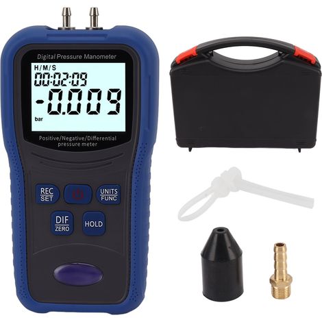 Manomètre numérique avec écran LCD, haute précision, mesure rapide, testeur de pression de gaz