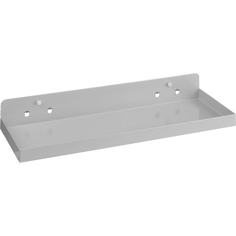 ADB Lochwand Ablageboden, B500xT250mm, RAL 9006 Werkzeugablage Lochblech