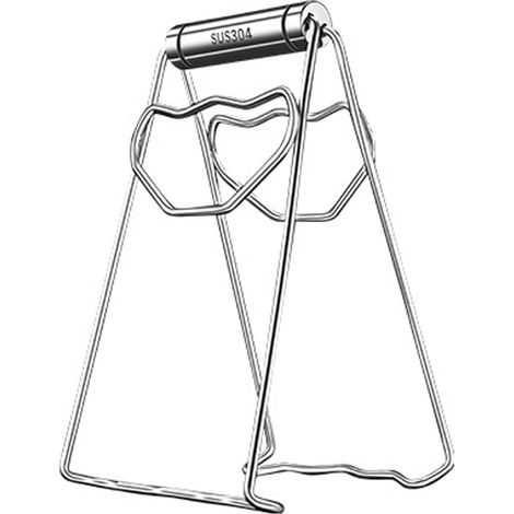 Pince anti-brûlure en acier inoxydable - lève-assiettes de forme irrégulière - modèle pliable en acier inoxydable pour la cuisine (1/5)