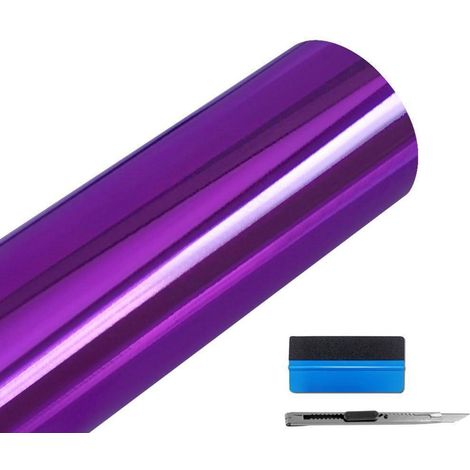 Auto Vinylfolie selbstklebend, blasenfrei, 5cm x 900cm, Violett (1/5)