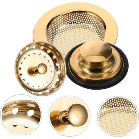 1 Ensemble Fuite De Puits Panier Filtre Évier Prise Évier Égouttoir Passoire De Puits Couler Panier De Vidange Bou GRILLE D’EVIER (1/4)
