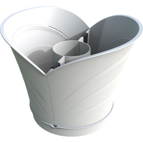 Vase 'Tulipano' 35x39x30 cm - 10 Lt. - Weiß (1/5)