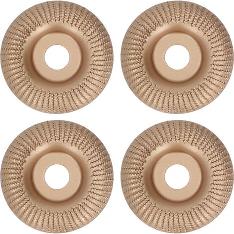Ortviai Disques de meulage 16 mm en acier inoxydable dorés – 4 pièces pour ponçage, gravure et polissage du bois (1/5)
