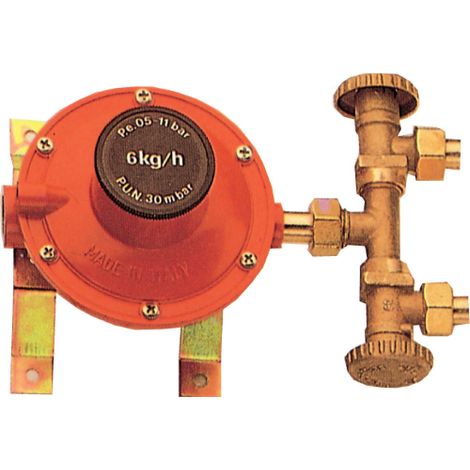 UnitA de contrA le de gaz GPL avec 2 robinets miniatures et rA gulateur homologuA
