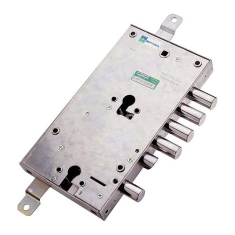 SERRATURA METALLO APPLICARE 85595 MOTTURA  DOPPIO F.SAGOM M2 TRIPL+SCR IP.MM 28 E.MM 63 SX