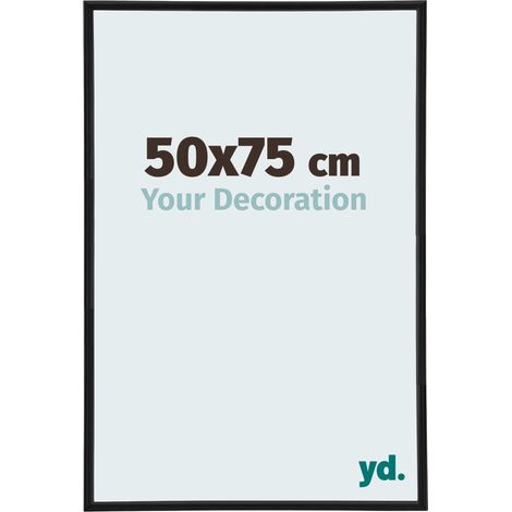 yd. - Cadre photo 50x75 - Noir Mat - Plastique - Annecy