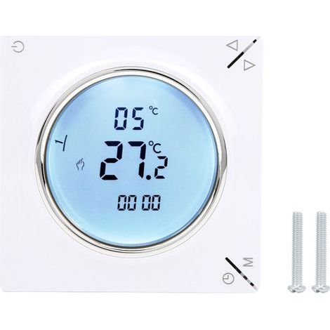 Thermostat programmable numérique pour chauffage électrique – Contrôleur de température domestique avec affichage LCD et minuterie hebdomadaire (1/5)