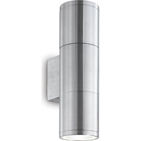 Ideal Lux Gun - Petite applique murale extérieure à 2 lampes en aluminium, noir IP44, GU10 (1/4)