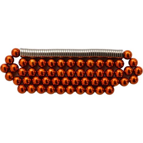 Marcadores magnéticos para mapas murales (imanes). Color naranja. 54 unidades. (1/5)