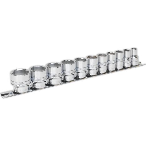 Sealey Imperial Socket Set 11pc 3/8""Sq Drive Lock On 6pt Standard Length AK2740 (1/2)