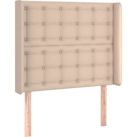 Maison Exclusive - Kopfteil mit Ohren Cappuccino-Braun 93x16x118/ (1/5)