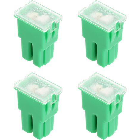 4 pezzi Terminale fusibile femmina 32V 40A Fusibile a cartuccia a pressione per la sostituzione del fusibile a cartuccia in automobili e camion (verde)