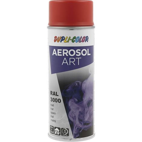 Dupli Color Aerosol Art Lackspray Graffiti Dose - wetterfest, lichtecht und UV-beständig - Graffiti-Spray 400ml, feuerrot matt RAL 3000