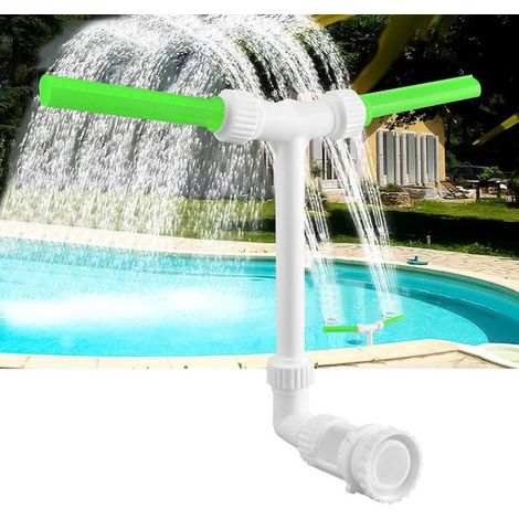 Fontana a cascata per piscina fuori terra - accessori adattatori - doppi ugelli - regolazione a 360° (1/5)