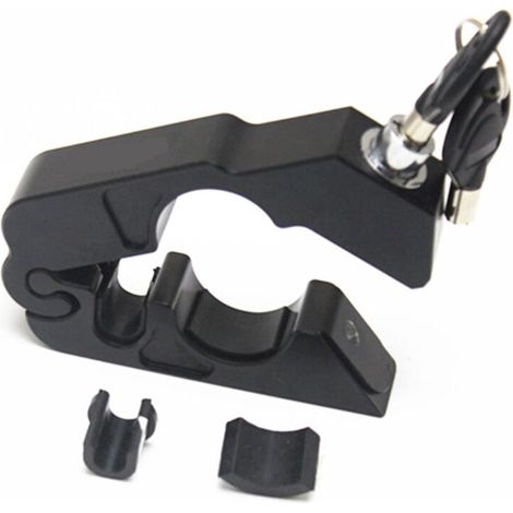 SABIR Verrou de Frein pour Moto, Alliage daluminium Verrouillage de Guidon pour Moto Serrure Antivol Verrouillage de Sécurité ,(Noir) (1/5)