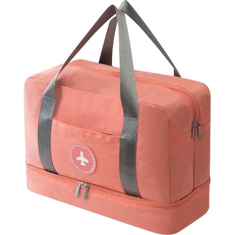 Sac de sport unisexe étanche de 20 L avec compartiment à chaussures et grande capacité pour la salle de sport et les voyages (Orange) (1/4)