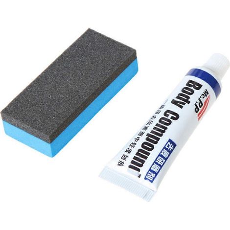 Kits de réparation de rayures pour carrosserie, pâte de polissage, dissolvant transparent (1/4)
