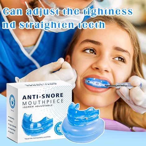 Dispositif Anti-ronflement réglable, protège-dents avec étui de rangement pour le grincement des dents (1/5)