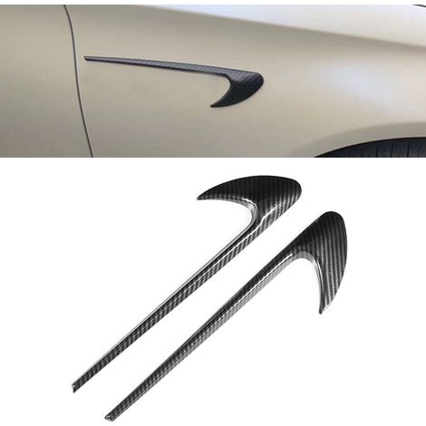 Autocollants décoratifs pour ailes de voiture, style fibre de carbone, compatibles avec les Mercedes-Benz Classe CES CLS W205 W213 (1/5)
