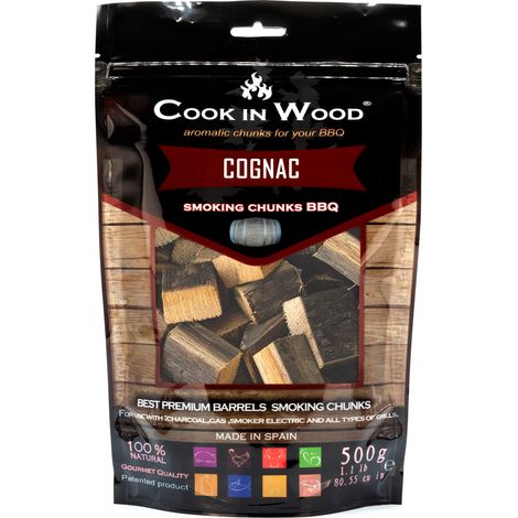Cook In Wood - Chunks de Ahumado de Barrica de Roble de Cognac - 0,5 kg (1/2)