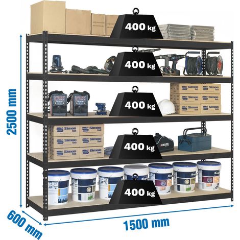 Simonrack Regalsystem ohne Schrauben Ecoforte anthrazit