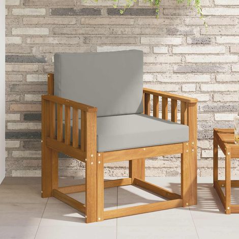 Outdoor-Sofa Massives Akazienholz und Polyester