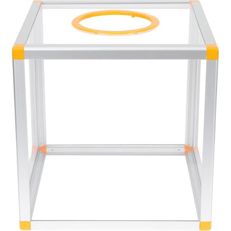 Boîte à Tombola en Acrylique Transparent 25x25x25 Cm, Urne Cubique Rouge pour Tirage Sort, Collecte de Billets et Dons, pour Mariage, Fête, Réunion D’Entreprise (1/5)