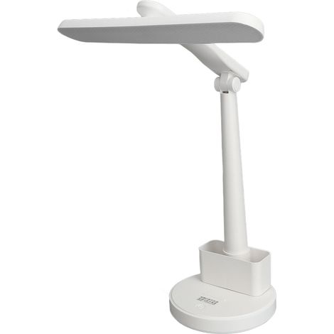 Faltbare LED-Schreibtischlampe, USB-aufladbar, 360° drehbar, ABS-Kunststoff, dimmbar, augenschonend, mit Stifthalter, für Schlafzimmer, Büro, Arbeitszimmer, Arbeit, Schlafen (1/5)
