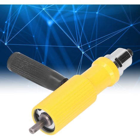 Adaptateur pour rivets électriques - Perceuse sans fil, machine à riveter le métal, tête de rivet aveugle jaune (1/5)