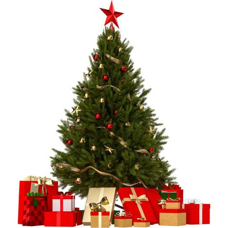 5ft Artificial Christmas Tree, 310 Tips, Flame-Resistant (1/3)