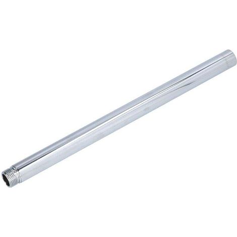 Bras de douche 30cm/12in G1/2in Bras de douche en acier inoxydable avec finition chromée polie Facile à installer et à nettoyer pour salle de bain et toilettes