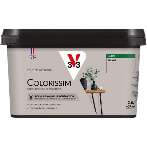 Peinture murale intérieure Colorissim® V33 Brume Satin 2,5L