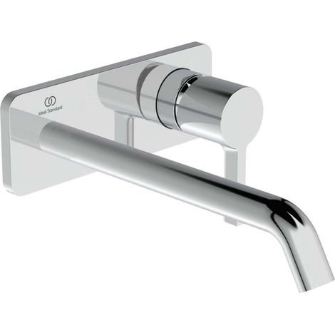 Miscelatore lavabo a parete JOY sporgenza 225 mm rosone quadrato cromato, kit 2 IDEAL STANDARD (1/4)