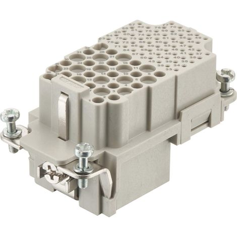HARTING Han K32-55 Buchseneinsatz (F) Crimpanschluss, 87-polig 32/55+PE Steuerkontakt250V/50V, 10A/4A - 1 Stück