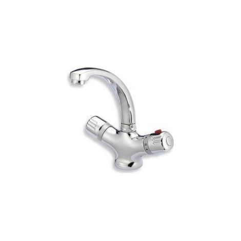 Novaservis Aquamat - Mitigeur thermostatique de lavabo avec garniture de vidage, chrome 2601,0