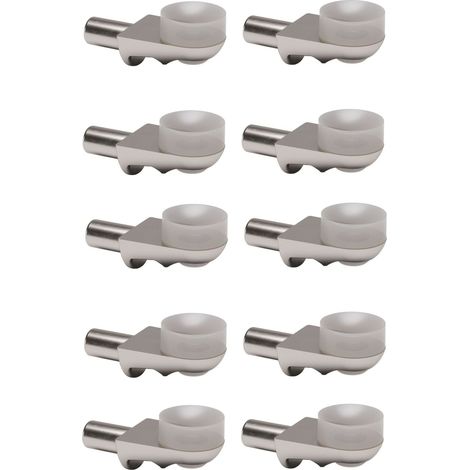 Cyclingcolors – Lot de 10 taquets à ventouse en silicone pour tablette verre – Fixation solide pour étagères et meubles – Accessoire universel