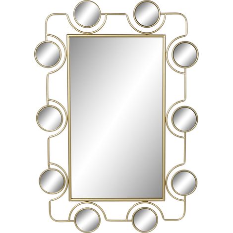 PVC -Metallspiegel 70x2x100 Gold Metall PVC Material Mehrfarbige Farbfamilienspiegel Details (1/3)