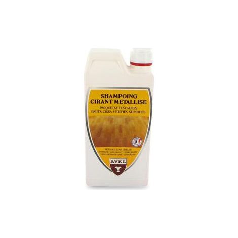 Shampoing cirant parquet jaune 1L – Pour bois dur – Protection brillante – A diluer pour nettoyage efficace – Avel (1/4)