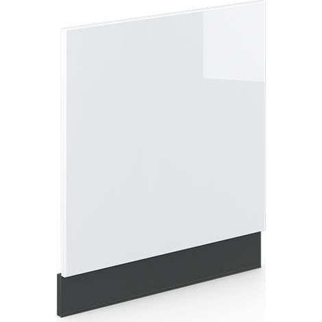 Panel frontal Fame-Line, Blanco alto brillo, 60 cm sin encimera, Vicco