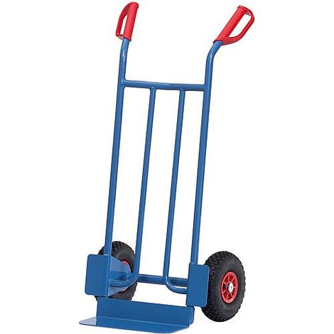 Diable en tube d'acier B1115V Fetra Capacité 250 kg, roue pleine