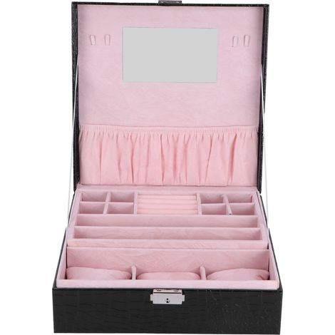 Coffret à bijoux, présentoir à boucles d'oreilles, organisateur de bracelets et de montres, cadeau de mariage (1/5)