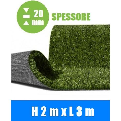 Prato Sintetico h 2,00 X 3 mt -Spessore:20 mm