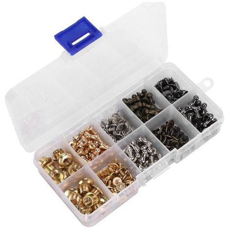 Kit de Rivets à Onglets pour Tétine, DIY Décoration Cuir Vêtements Sacs Ceintures (1/5)