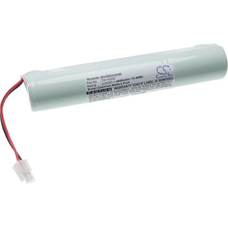 vhbw Replacement Battery compatible with Schneider OVA51028E, OVA 329042820, OVA 58911, OVA43064 Escape Route, Emergency Light (4000 mAh, 3.6 V, NiCd) (1/2)