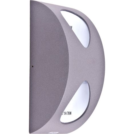 Applique murale extérieure LED 9,6 watts IP44 plafonnier spot haut et bas Eglo 78045 (1/3)