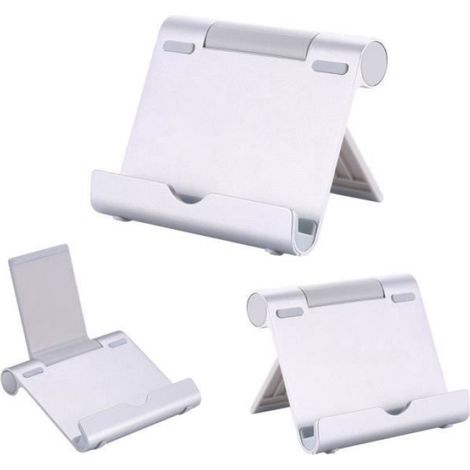 Multi-Angle Support Portable pour Les tablettes, liseuses et Smartphones léger Durable Corps en Aluminium (1/3)