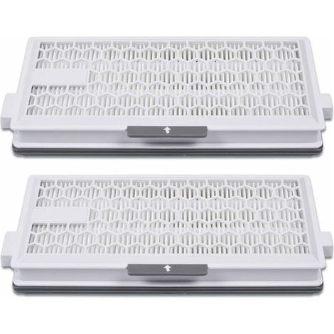 Lot de 2 filtres HEPA Airclean Plus 50 pour aspirateurs Miele – Filtration jusqu\'à 0,3 micron – Compatible Complete C3, C2, S4, S5, S6, S8 - S8340 (1/5)