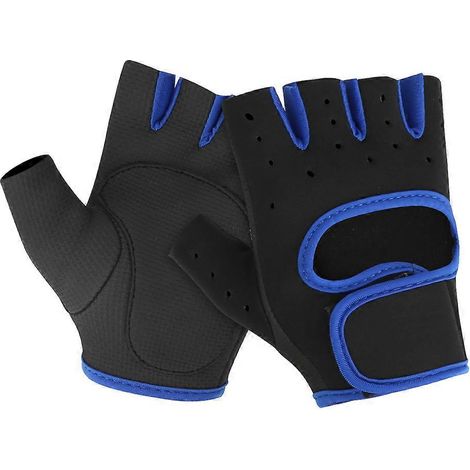 Gants de musculation homme et femme antidérapants, doigts libres, respirables pour entraînement fitness et haltérophilie en extérieur. (1/5)