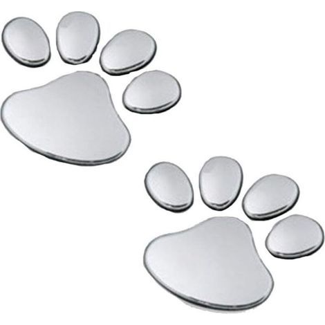 Décoration de voiture, autocollants de voiture créatifs 3D, pattes de chien, pattes de chat, pattes d'ours, autocollants de voiture empreintes de pas, autocollants décoratifs (1/5)