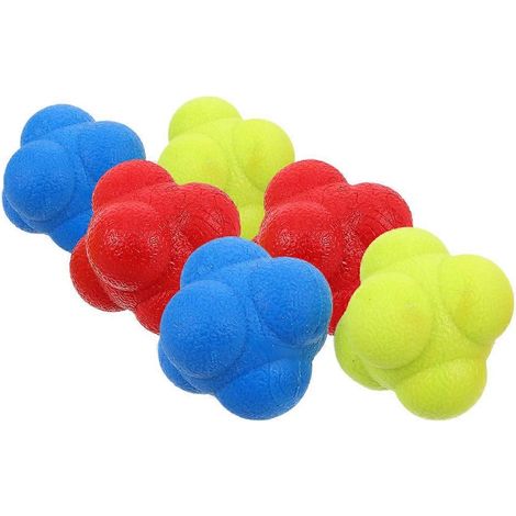 Balles hexagonales de réaction pour l'entraînement de la vitesse de réaction, paquet de 30. (1/5)